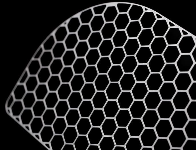etched titanium pacemaker grid