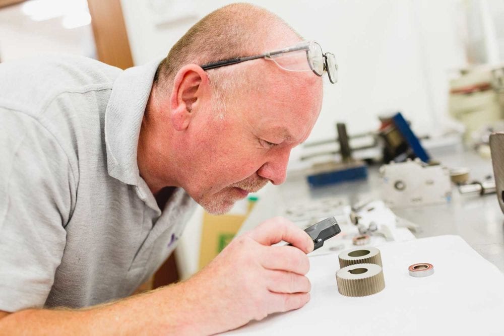 Inspecting wire EDM parts