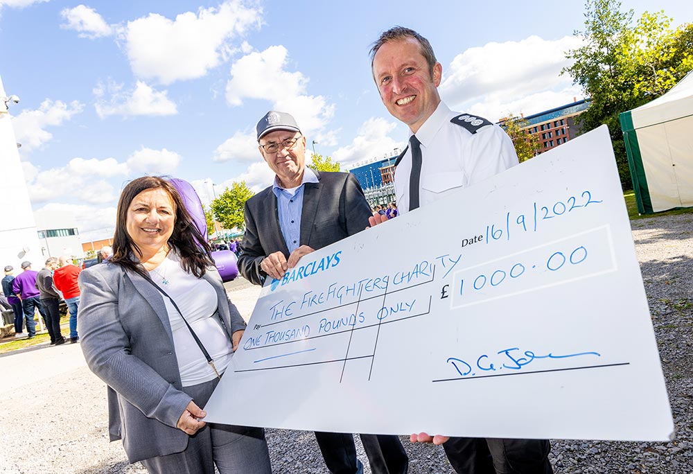Firefighters charity donation