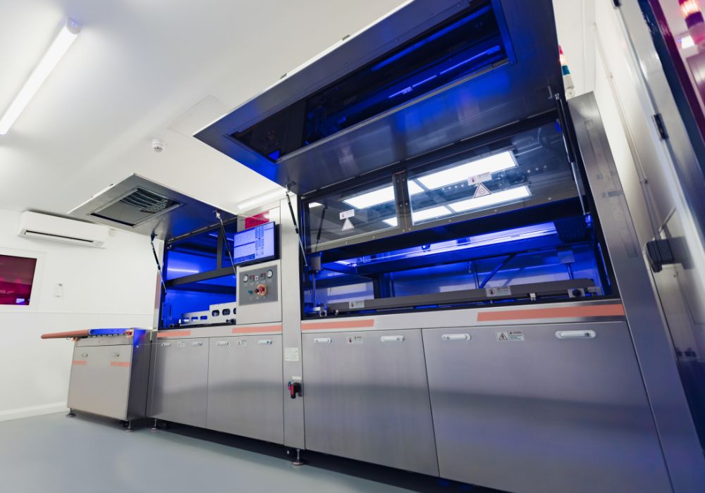 Print frame for imaging large sheet metals